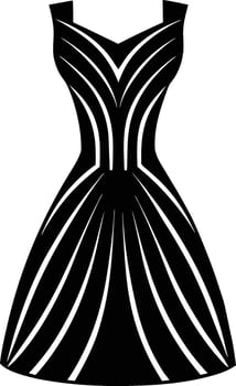 Beautiful Tulle Dress Silhouette for Bridal and Evening Wear vector