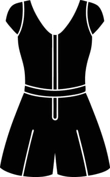 Black Romper silhouette illustration vector