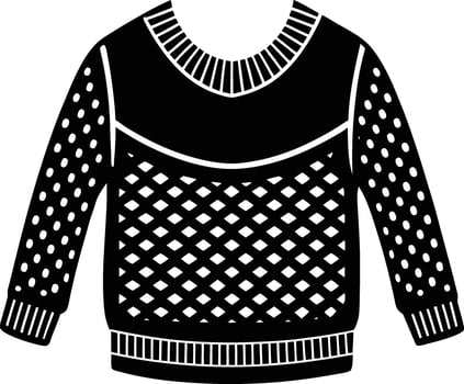 Decorative Sweater silhouette illustration vector