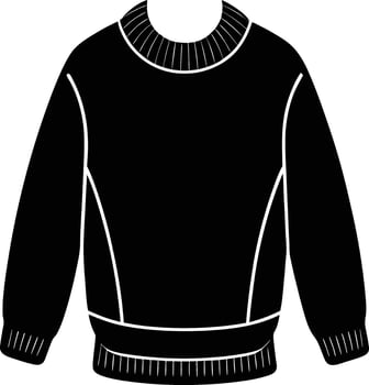 Sweater silhouette illustration vector