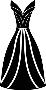 Graceful Tulle Dress Illustration vector