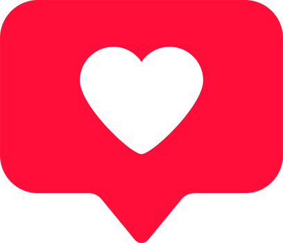 Notification Like icon. Social network app for graphic design, logo, web site, social media, mobile app, ui illustration png