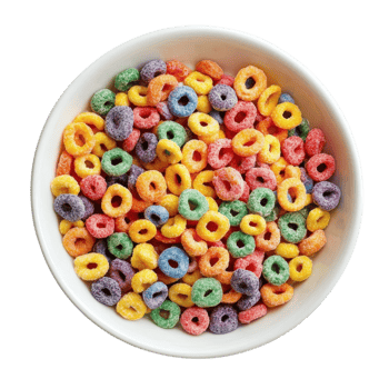 Delicious Cereal Bowl Image on transparent background. png