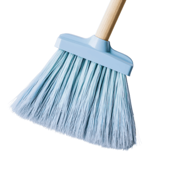 Clean Broom White Background on transparent background. png