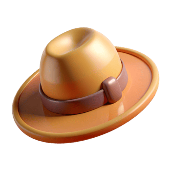 Halloween Witch Hat with Orange Ribbon for Decoration png