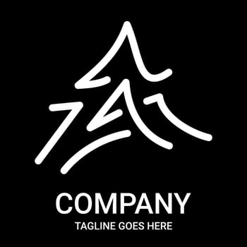 Letter A logo design, for company, t-shirts, etc. Simple and sporty letter logo design. vector