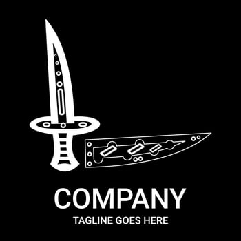 Sword L letter logo design, for companies, stickers, hats, t-shirts, etc. Simple and sporty letter logo design. vector