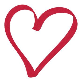 Red heart shape without background. Valentine's Day, Mothers Day and Women Day. Drawn text for card, banner, poster design and social media post. png