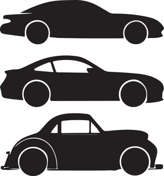 Car Silhouettes design vector