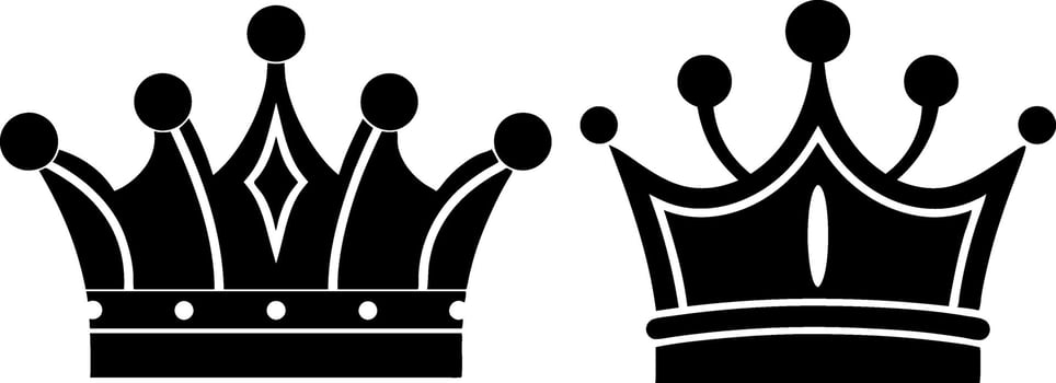 Crown Logos Tiara Sketch crown icon, king or queen crown symbol sketch, fellow crowned logo heads tiara,Royal head accessories silhouette art illustration vector