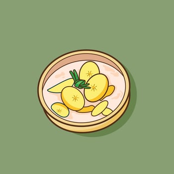 Kolak Pisang illustration vector
