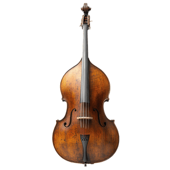 Beautiful vintage string instrument crafted from polished wood displayed against a plain background isolated on transparent background. png