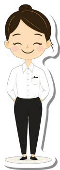 Happy Woman Wearing White Shirt and Black Pants png