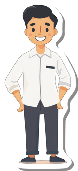 A Smiling Man Wearing A White Shirt And Dark Pants png