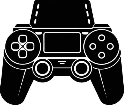 Silhouette of a Gaming Console vector
