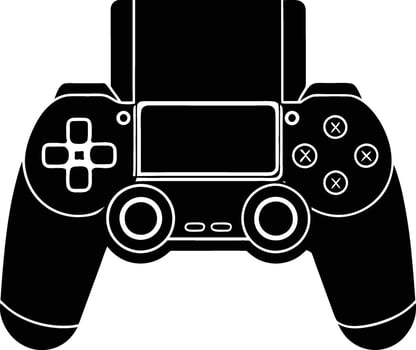 Gaming Console Icon Silhouette vector