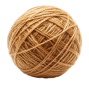 A Neatly Rolled Ball of Wool Yarn png