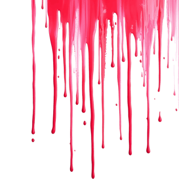 Red paint dripping elegantly down a stark transparent surface, creating a striking contrast and vibrant composition, red paint dripping on transparent background png