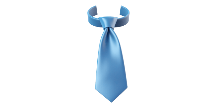 Blue Tie Illustration Isolated on Transparent Background png