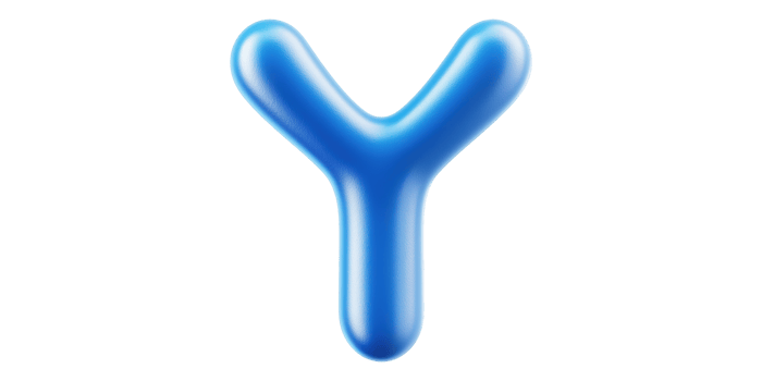 3D Y Chromosome Illustration Isolated on Transparent Background png