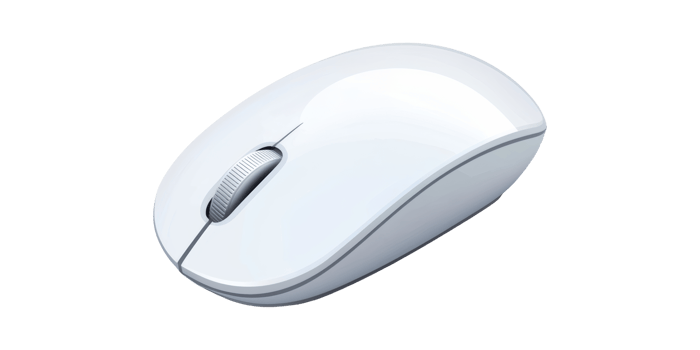3D Wireless Computer Mouse Isolated on Transparent Background png