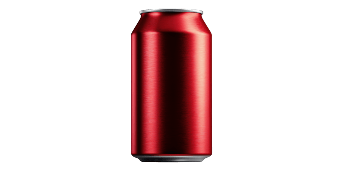 3D Illustration Of A Red Soda Can Isolated On Transparent Background png