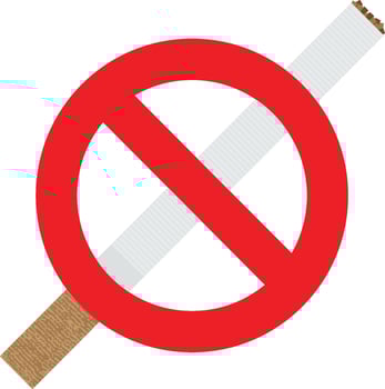 No Smoking Sign vector
