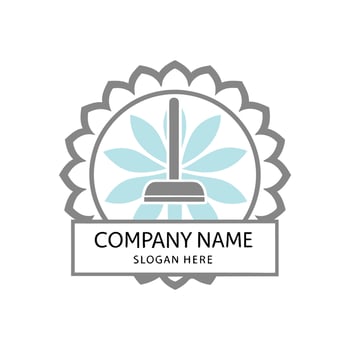 a logo for a cleaning logo company vector