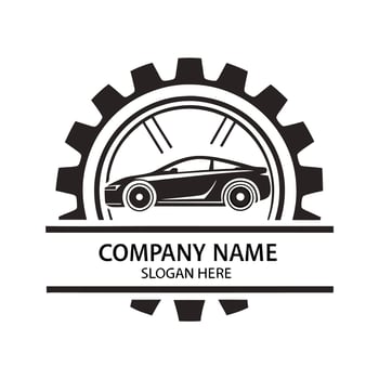 car logo design template, illustration on a white background vector