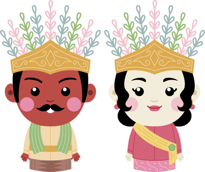 cute ondel ondel jakarta mascot png