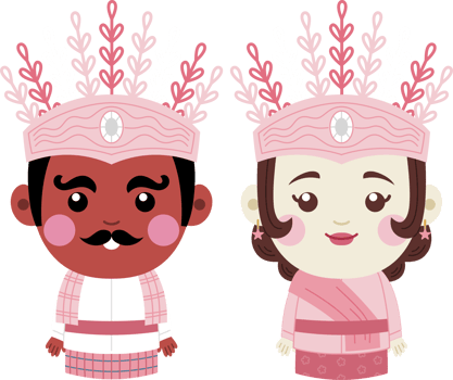 cute ondel ondel mascot png