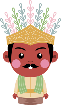 cute ondel ondel red png