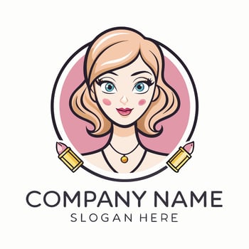 beauty salon logo template vector