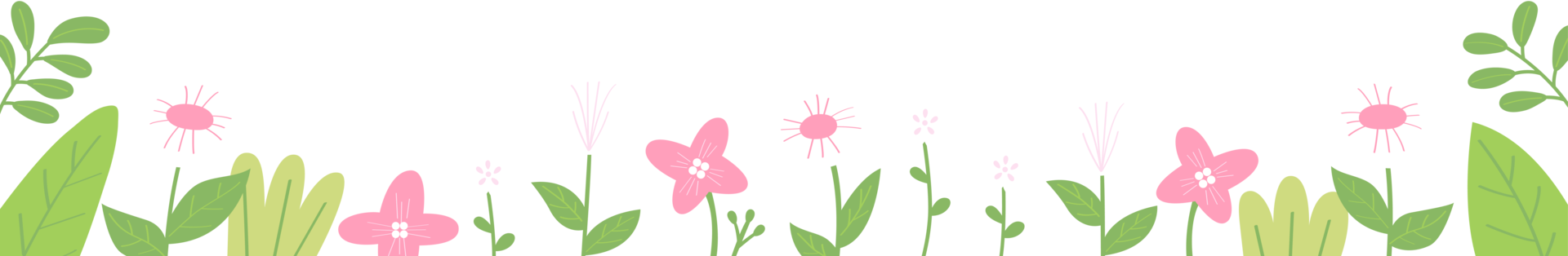 frame of flowers png