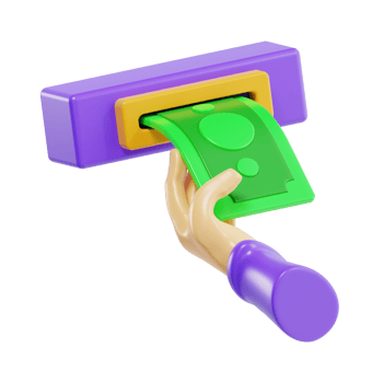 Financial Transaction, 3D ATM Icon png