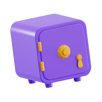 3D Banking Safe Icon, Wealth Protection png