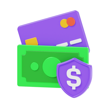 3D Money Security Icon, Financial Protection png