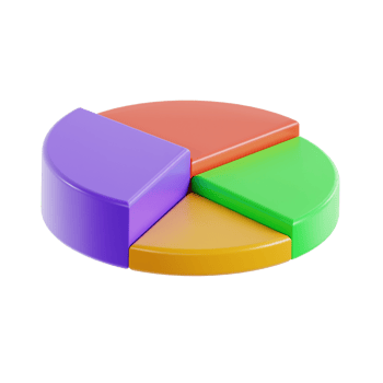 3D Pie Chart Icon, Business Analytics and Statistics png
