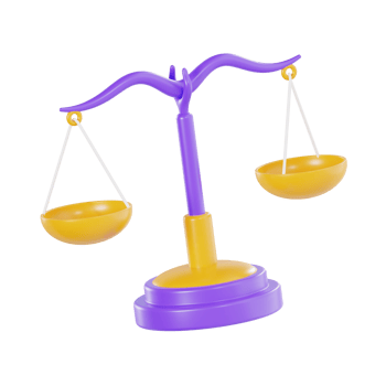 3D Justice Scale Icon, Law and Legal Concept png