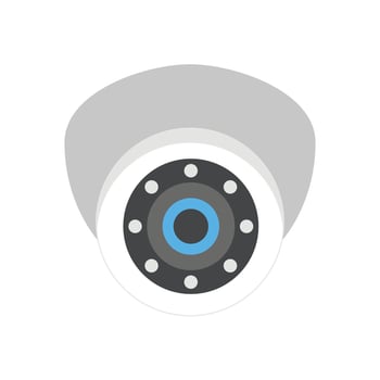 Home camera flat icon vector