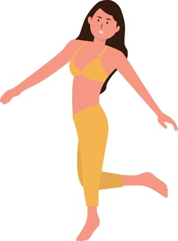 People on Summer Beach vector