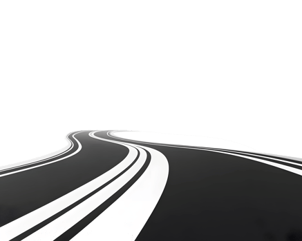 Abstract Winding Road in Black and White png