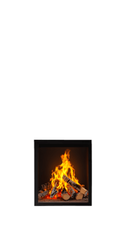 Modern Fireplace with Warm and Inviting Fire png