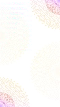 Simple Vertical Mandala Border Background White Soft Gradient Hues In White vector