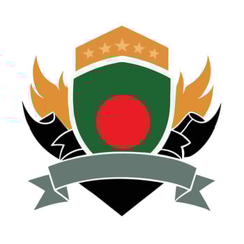 Premium Textured Flag of Bangladesh vector