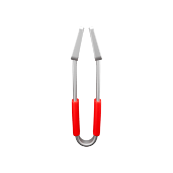 a 3d icon render tongs for barbecue equipment png