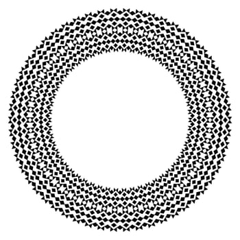 Floral Mandala Pattern Frame. vector