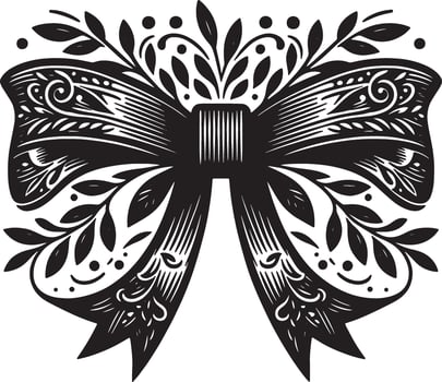 Timeless Bow Ribbon Artwork with Clean vector