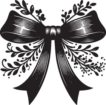 Chic and Elegant Bow Ribbon Art for Creative Projects vector