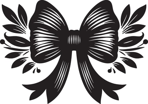 Simple Bow Ribbon Illustration for Logos vector